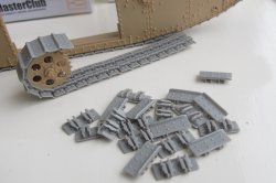 画像3: Master Club[MC135133CL]1/35 菱形戦車 Mark IV タドポール 連結可動履帯(レジン製)