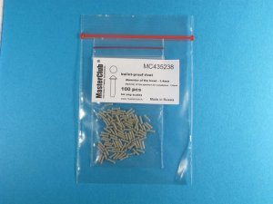 画像1: Master Club[MC435238]尖頭丸リベット 1.4mm 取付軸径1.0mm 100ケ入り (1)