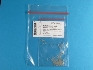 画像1: Master Club[MC435242]尖頭丸リベット ポーランド型 0.6mm 取付軸径0.5mm 150ケ入り (1)