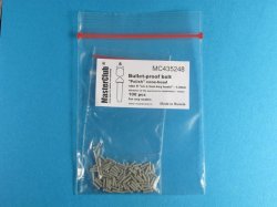 画像1: Master Club[MC435248]尖頭丸リベット ポーランド型 1.4mm 取付軸径1.0mm 100ケ入り