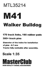 画像1: MasterClub[ MTL-35214]Tracks for M41 Walker Bulldog T91E3 (1)