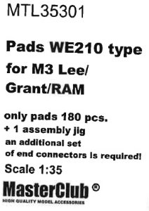 画像1: MasterClub[ MTL-35301]Pads WE210 type for M3 Lee/Grant/RAM/M4, only pads 180 pcs, an additional set of end connectors is required (1)
