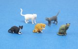 マソモデル[MH35047] 1/35 ネコ(5点)(3Dプリント)【メーカー絶版】