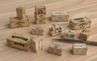 マソモデル[MH35131]1/35 ジオラマアクセサリー 蒸留酒の木箱