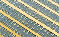 マソモデル[MH80008]スケールフリー フォトエッチング製ゴシック体ローマ文字シート 1.5/2.0mmサイズ