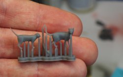 画像6: マソモデル[MH35047] 1/35 ネコ(5点)(3Dプリント)【メーカー絶版】