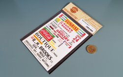 画像5: マソモデル[MH35121]1/35 ジオラマアクセサリー 各種店頭用看板デカールCセット