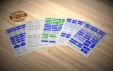 マソモデル[MH35128]1/35 ジオラマ素材 通り名標識デカール ビッグセット(5枚入)