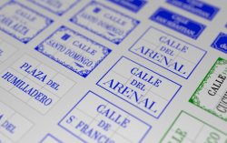 画像9: マソモデル[MH35128]1/35 ジオラマ素材 通り名標識デカール ビッグセット(5枚入)