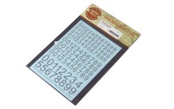 画像3: マソモデル[MH80002]スケールフリー ナンバーデカール ラージサイズタイプ1 黒色セット