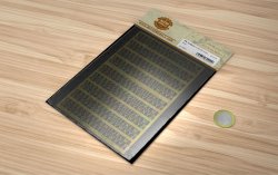 画像2: マソモデル[MH80009]スケールフリー エッチング製英大文字シート 4.0mmサイズ