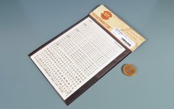 画像3: マソモデル[MH80014]スケールフリー アルファベット大文字デカール 黒 1.0〜3.0mm