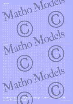 画像1: マソモデル[MH80032]スケールフリー アルファベット大文字デカール チョークの手書き文字 1.5mm/2mmサイズ