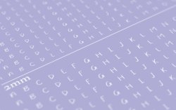 画像4: マソモデル[MH80032]スケールフリー アルファベット大文字デカール チョークの手書き文字 1.5mm/2mmサイズ