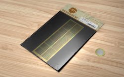 画像2: マソモデル[MH80043]汎用 エッチング製 極薄ストリップ板A 0.2-1mm長(0.10mm厚)