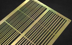 画像3: マソモデル[MH80043]汎用 エッチング製 極薄ストリップ板A 0.2-1mm長(0.10mm厚)