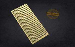 画像1: マソモデル[MH80044]汎用 エッチング製 極薄ストリップ板B 1.25-3mm長(0.10mm厚) (1)