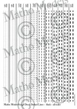 マソモデル[MH80048]スケールフリー ラインデカール 黒色破線セット