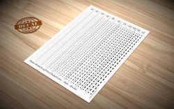 画像2: マソモデル[MH80048]スケールフリー ラインデカール 黒色破線セット