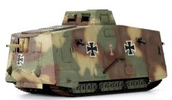 画像2: モンモデル[MENTS-017s]1/35 ドイツ A7V戦車(クルップ型)&エンジン(レジン製) 限定版【限定再生産品】