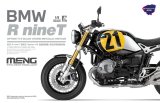 モンモデル[MENMT-003u]1/9 BMW R nine T Option 719ブラック・ストーム・メタリック / ヴィンテージ スペシャルペイント(プレカラーバージョン)