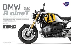 画像1: モンモデル[MENMT-003u]1/9 BMW R nine T Option 719ブラック・ストーム・メタリック / ヴィンテージ スペシャルペイント(プレカラーバージョン) (1)