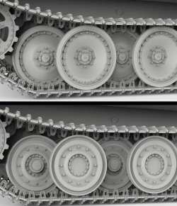 画像10: モンモデル[MENTS-054]1/35 ドイツ中戦車 パンターG 後期型 FG1250赤外線暗視装置装備