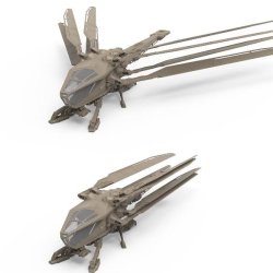 画像3: モンモデル[MENDS-007]1/72 オーニソプター(アトレイデス家)