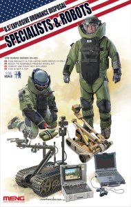 画像1: モンモデル[MENHS-003]1/35　アメリカ爆発物処理作業者とロボット (1)