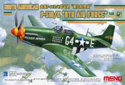 画像1: モンモデル[MENLS-010]1/48 ノースアメリカン P-51D/K戦闘機第8航空軍