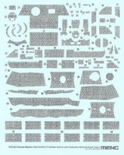 画像1: モンモデル[MENSPS-053]1/35 パンターA後期型用ツィンメリットコーティング タイプD(斜め)