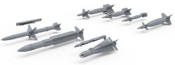画像2: モンモデル[MENSPS-072]1/48 アメリカ レーザー誘導爆弾と空対地ミサイル