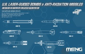 画像1: モンモデル[MENSPS-072]1/48 アメリカ レーザー誘導爆弾と空対地ミサイル (1)