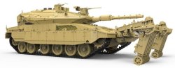 画像2: モンモデル[MENTS-049]1/35 イスラエル主力戦車 メルカバ Mk.4/4 LIC w/NOCHRI-KAL 地雷処理システム搭載