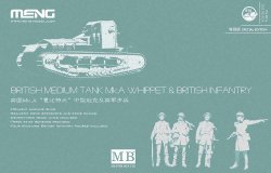 画像1: モンモデル[MENTS-021S]1/35 イギリス中戦車マークAホイペット＆イギリス歩兵セット