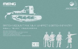 画像1: モンモデル[MENTS-021S]1/35 イギリス中戦車マークAホイペット＆イギリス歩兵セット (1)