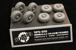 画像2: モンモデル[SPS-019]1/35 ロシアMAZ-543Mタイヤセット