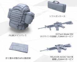 画像2: モンモデル[MENSPS-027]1/35 現用アメリカ海兵隊個人装備携行品