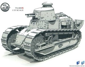 画像1: モンモデル[MENTS-008S]1/35 日本陸軍ルノー甲型戦車(日本限定品1000個) (1)