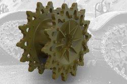 画像1: FuryModels[FM35006]1/35　M3/M3A1/M3A3/M5軽戦車用起動輪14T（後期型）