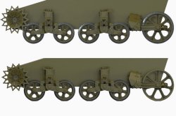画像2: FuryModels[FM35012]1/35　M3/M3A1/M5軽戦車用転輪&サスペンションセット