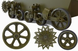 画像3: FuryModels[FM35012]1/35　M3/M3A1/M5軽戦車用転輪&サスペンションセット