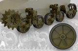 FuryModels[FM35015]1/35　M5A1軽戦車/M8自走砲後期型用転輪&サスペンションセット