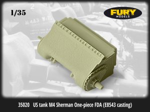 画像1: FuryModels[FM35020]1/35　M4シャーマン戦車用ワンピースデファレンシャルカバー（鋳造型 E8543） (1)