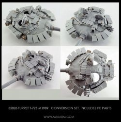 画像1: Miniarm[B35026]T-72B m1989(BM)砲塔(トラペ/モンモデル用)(リマスター改訂版)