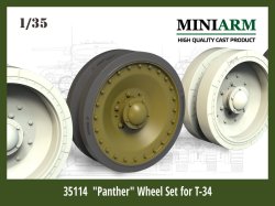 画像1: Miniarm[B35114]1/35 WWII ロシア/ソビエト T-34用「パンターホイール」セット ドラゴン/ズベズダ用