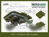 Miniarm[B35167]1/35 WWII ロシア/ソビエト T-34ドライバーズハッチ(2種類)