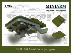 画像1: Miniarm[B35167]1/35 WWII ロシア/ソビエト T-34ドライバーズハッチ(2種類)