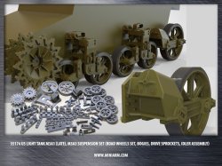 画像1: Miniarm[B35174]1/35 WWII米 M3A1(後期)/M3A3 スチュアート 足回りセット
