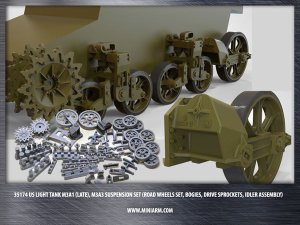 画像1: Miniarm[B35174]1/35 WWII米 M3A1(後期)/M3A3 スチュアート 足回りセット (1)